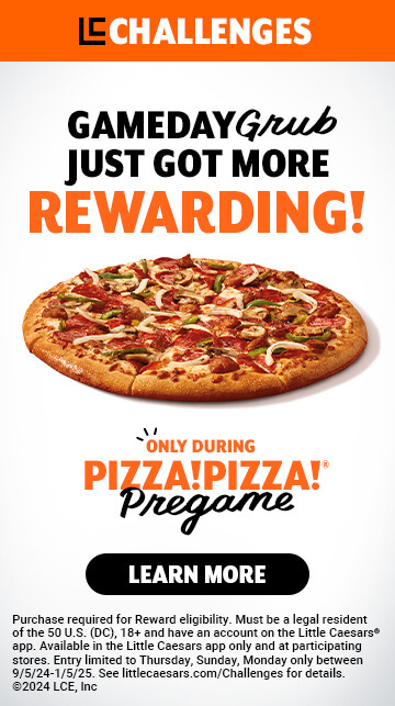 Challenges Gameday Grub Just Got More Rewarding Learn More Only Challenges Gameday Grub Just Got More Rewarding Learn More Only